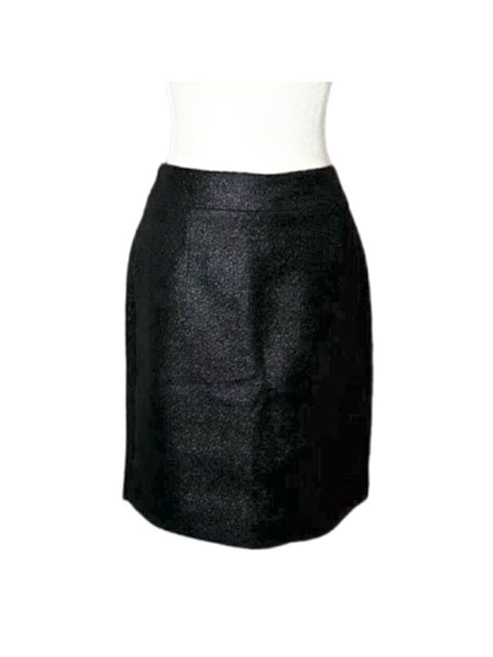 Banana Republic Coated Tweed Pencil Straight Short Skirt Size 8 Petite